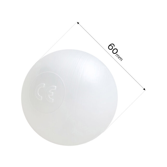 Ballen, set 200 stuks | Pearl | 6 cm