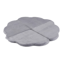 Speelmat - Plush Nest Bloem -  Light Grey Corduroy, 115 cm