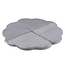 Misioo Speelmat - Bloem -  Light Grey Corduroy, 115 cm