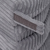 Speelmat - Bloem -  Light Grey Corduroy, 115 cm
