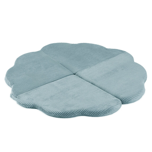 Speelmat -  Plush Nest Bloem -  Blue Corduroy, 115 cm