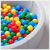 Ballen, set 200 stuks | Blauw/Groen/Rood/Geel | 6 cm