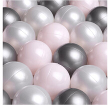 Ballen, set 200 stuks | Pearl/Silver/Light Pink | 6 cm