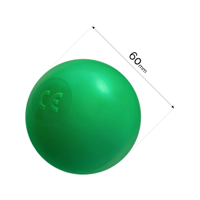 Ballen, set 200 stuks | Groen | 6 cm