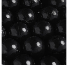 Ballen, set 200 stuks | Zwart | 6 cm