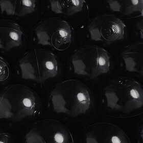 Ballen, set 200 stuks | Zwart | 6 cm