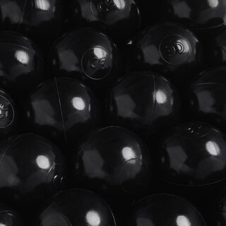 Ballen, set 200 stuks | Zwart | 6 cm