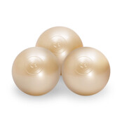 Ballenbak Rond 90x30 | Beige Corduroy incl. 200 ballen (Pearl/Gold/Light Blue)