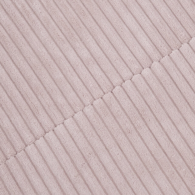 Ballenbak Rond 90x30 Met Trapje | Light Pink Corduroy incl. 200 ballen (Pearl/Gold/Light Pink Pearl)