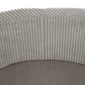 Ballenbak Rond 90x30 Met Trapje | Beige Corduroy incl. 200 ballen (Pearl/Gold/Geel)