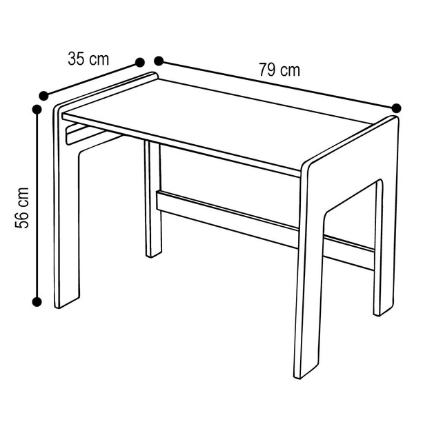 Houten Montessori Kindertafel  | Wit