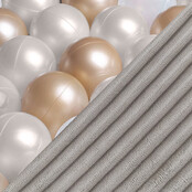 Ballenbak Bloem 95x30 | Beige Corduroy incl. 200 ballen (Pearl/Gold/Transparant)