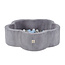 Misioo Ballenbak Bloem 95x30 | Light Grey Corduroy incl. 200 ballen (Pearl/Silver/Light Blue)