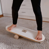Houten Montessori Balansbord | Wit