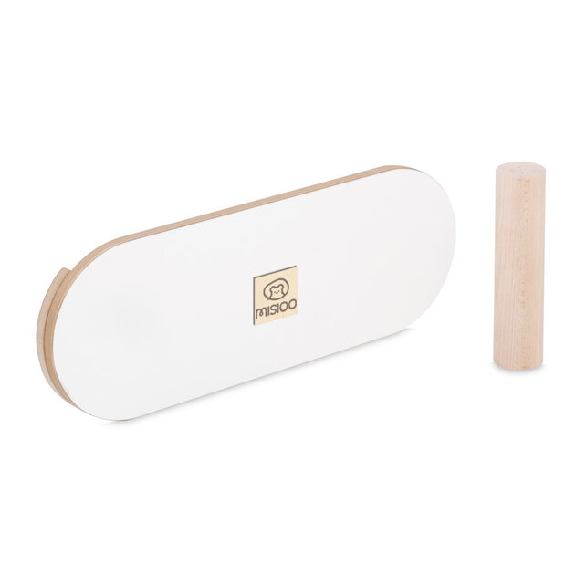 Houten Montessori Balansbord | Wit