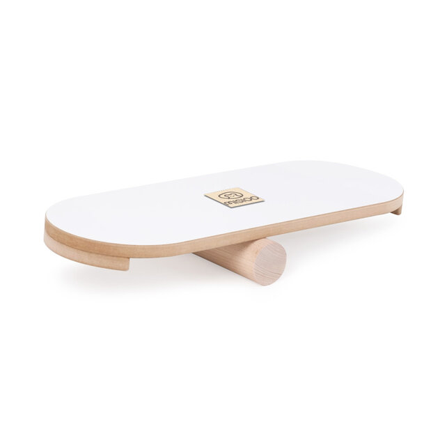 Houten Montessori Balansbord | Wit