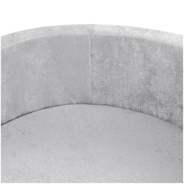 Ballenbak Rond 90x30 | Light Grey Chenille incl. 200 ballen (Pearl/Silver/Light Blue)