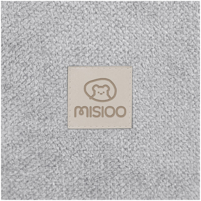 Ballenbak Rond 90x30 | Light Grey Chenille incl. 200 ballen (Pearl/Silver/Light Blue)