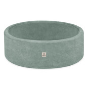 Ballenbak Rond 90x30 | Green Chenille incl. 200 ballen  (Pearl/Gold/Mint Pearl)