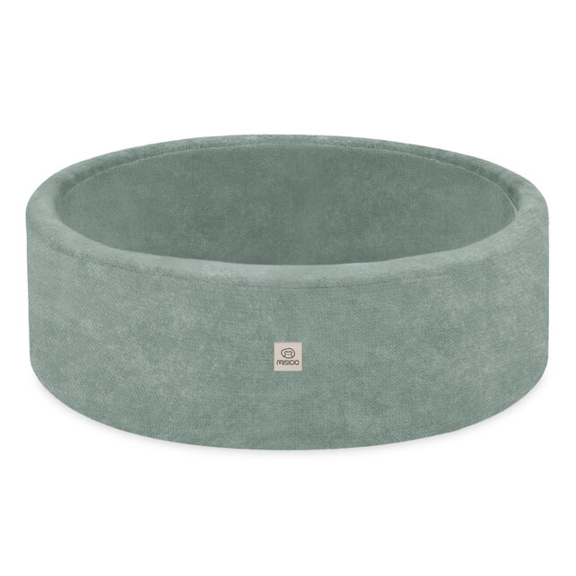 Ballenbak Rond 90x30 | Green Chenille incl. 200 ballen  (Pearl/Gold/Mint Pearl)