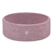 Ballenbak Rond 90x30 | Pink Chenille incl. 200 ballen  (Pearl/Gold/Light Pink)