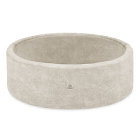 Ballenbak Rond 90x30 | Beige Chenille excl. ballen