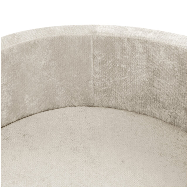 Ballenbak Rond 90x30 | Beige Chenille excl. ballen