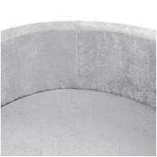 Ballenbak Rond 90x30 | Light Grey Chenille excl. ballen