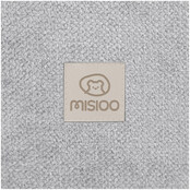 Ballenbak Rond 90x30 | Light Grey Chenille excl. ballen