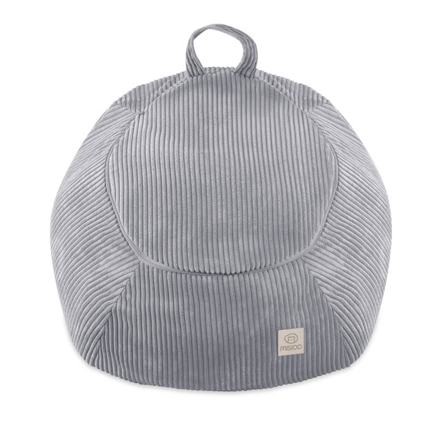 Zitzak & Opbergtas - Light Grey Corduroy