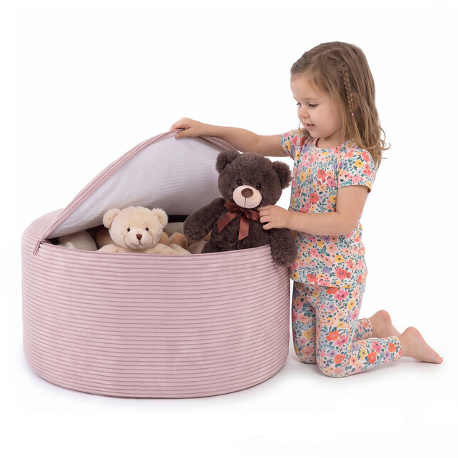 Kinderpoef | Light Pink Corduroy