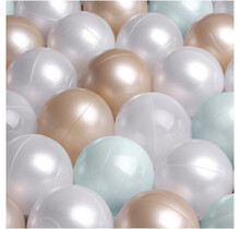 Ballen, set 400 stuks | Pearl/Gold/Mint Pearl | 6 cm