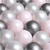 Ballen, set 400 stuks | Pearl/Silver/Light Pink | 6 cm