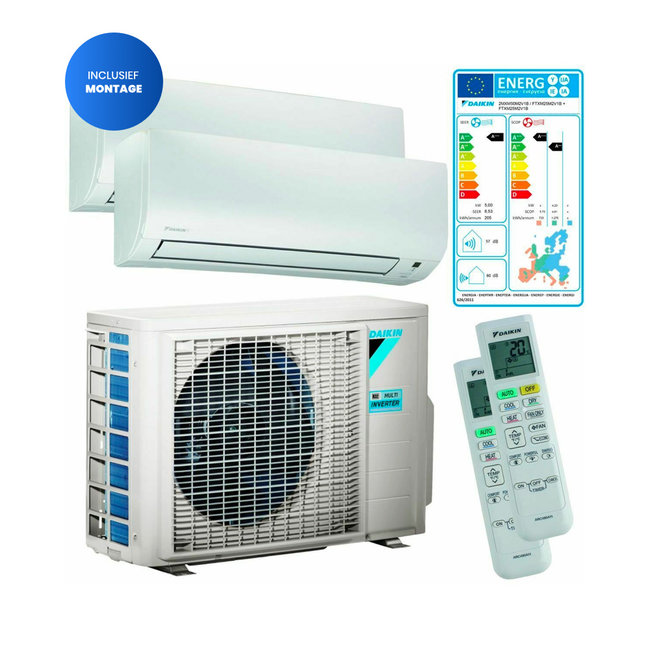 Daikin Daikin Comfora Mulit Split (2MXM40A + FTXP20N) - Inclusief montage