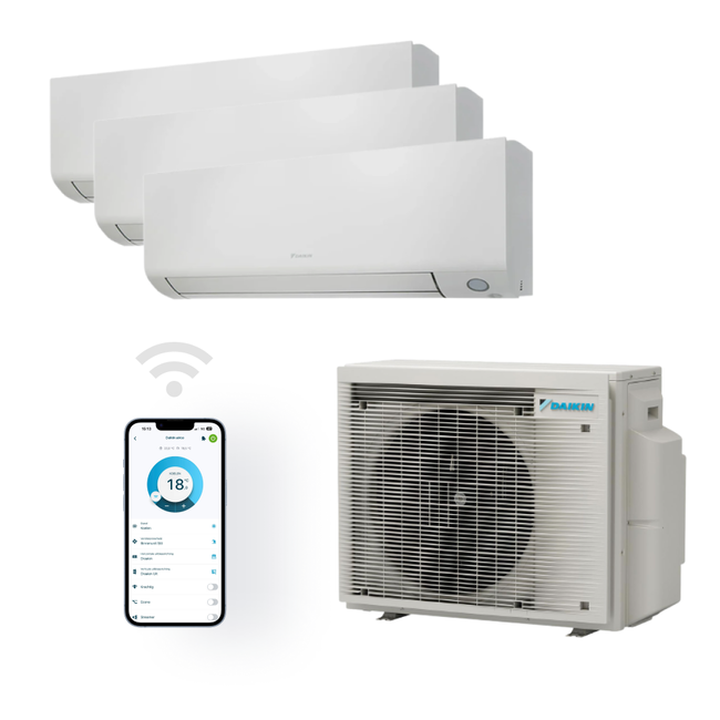 Daikin Daikin Perfera Multi Split (3MXM52N + FTXM35R + FTXM20R)  - Inclusief montage