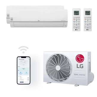 LG LG multi split met 2 binnen units van 2,5kW
