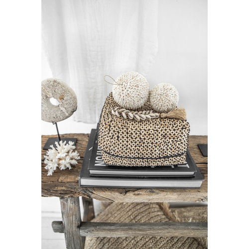 Bazar Bizar The Coconut Shell Square Basket - Natural - SET2