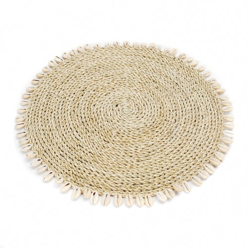 Bazar Bizar The Zeegras Shell Placemat - Natural