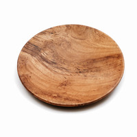 Bord the Teak Root Round Plate