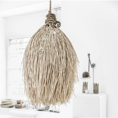 Bazar Bizar Hanglamp the Rattan Shaggy - Natural - M