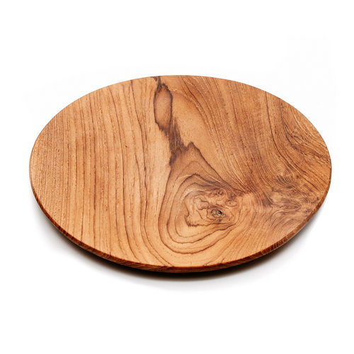 Bazar Bizar The Teak Root Round Plate - L