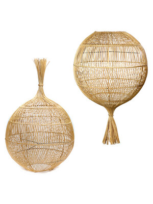 Bazar Bizar Vloerlamp - Hanglamp The Rattan Wonton