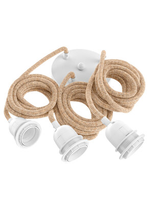 Bazar Bizar Fitting Lamps Ceiling - Natural White - 3 Fittings