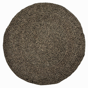 Bazar Bizar De Seagrass Tapijt - Naturel Zwart - 200