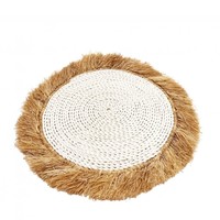 De Seagrass Raffia Placemat - Wit Naturel