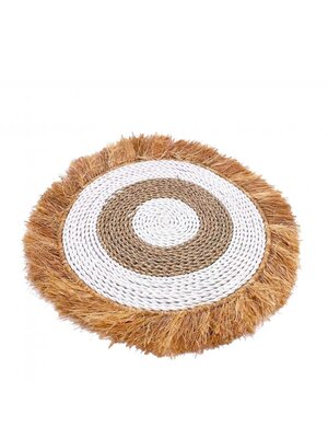 Bazar Bizar De Seagrass Raffia Placemat - Naturel Wit
