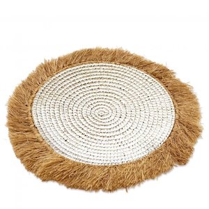 Bazar Bizar The Water Hyacinth Raffia Placemat - White Natural