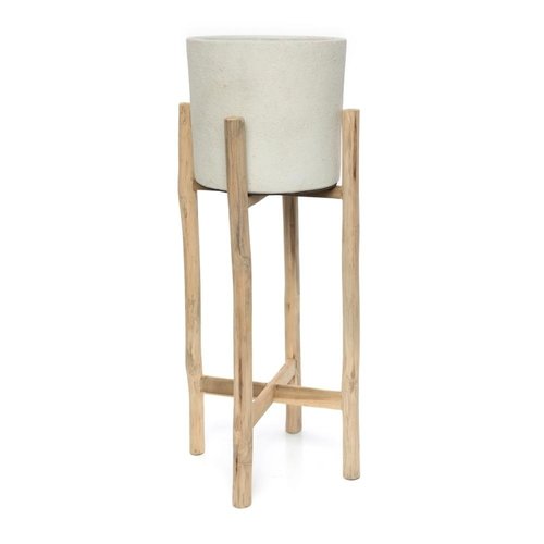 Bazar Bizar De Chalk Hoge Plantenbak - Beton Naturel - L Bazar Bizar De Chalk Hoge Plantenbak - Beton Naturel - L