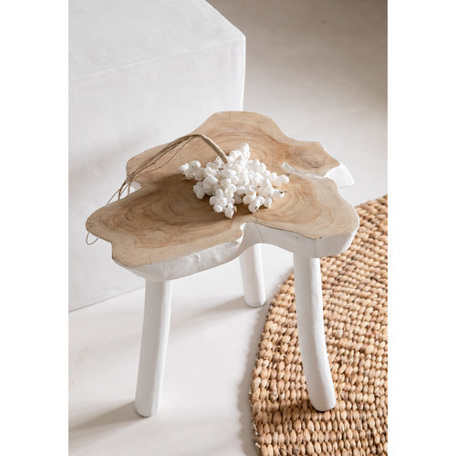 Bazar Bizar The Organic Side Table - Natural White