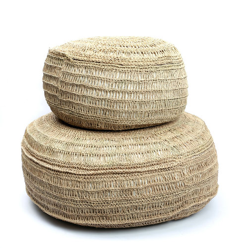 Bazar Bizar The Seagrass Pouffe - Natural - M